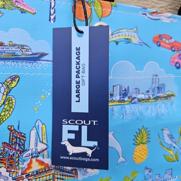 NWT Scout large gift bag reusable Florida print - Picture 4 of 4